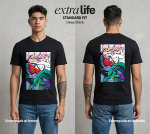 El Coloso de Acero | El Doctor del Mal #02369 - Playera Standard Fit | Deep Black - Foto en modelo