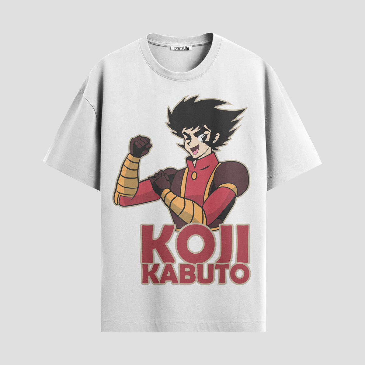 Playera urbana de anime y gaming ExtraLife MX, corte Classic Premium unisex ligero y transpirable en color Deep Black y Pure White, ropa de uso diario para gym y casual.