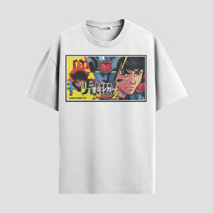 Playera urbana de anime y gaming ExtraLife MX, corte Standard Fit unisex ligero y transpirable en color Deep Black y Pure White, ropa de uso diario para gym y casual.