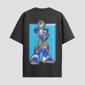 Playera urbana de anime y gaming ExtraLife MX, corte Standard Fit unisex ligero y transpirable en color Deep Black y Pure White, ropa de uso diario para gym y casual.