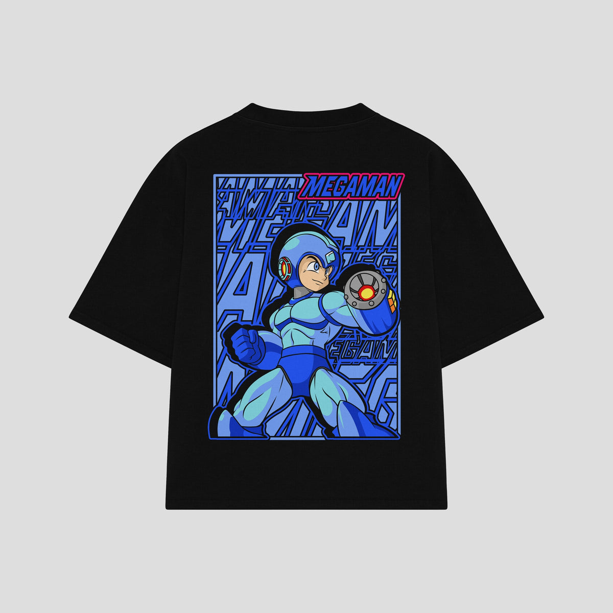 Playera streetwear premium de anime y gaming ExtraLife MX, corte oversized drop shoulder ligero y fresco en color Deep Black y Off-White, moda urbana mexicana de culto.