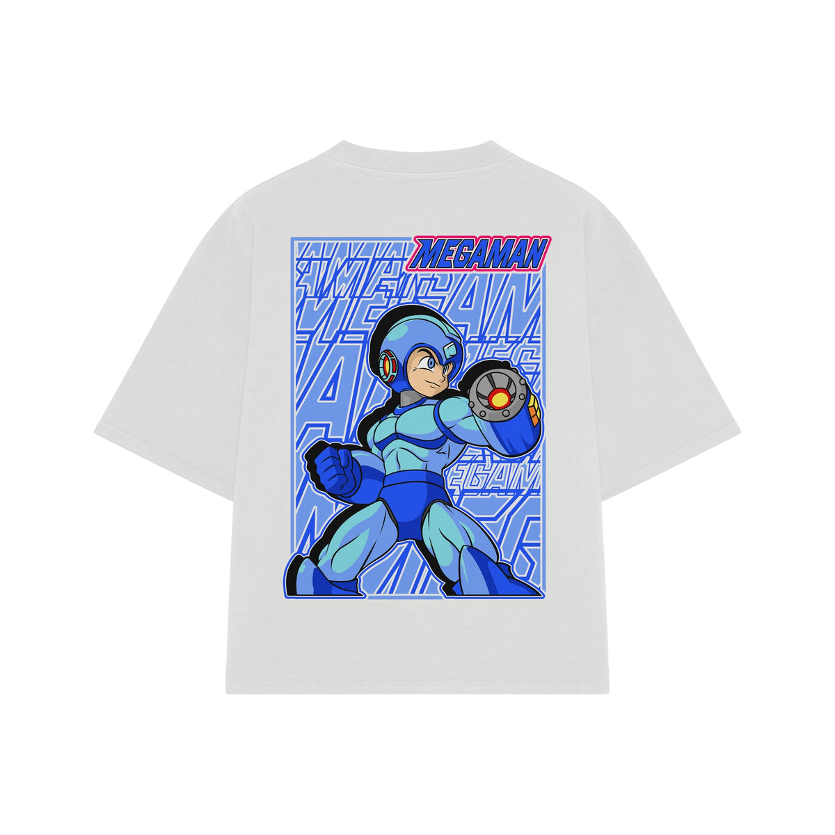 Playera streetwear premium de anime y gaming ExtraLife MX, corte oversized drop shoulder ligero y fresco en color Deep Black y Off-White, moda urbana mexicana de culto.