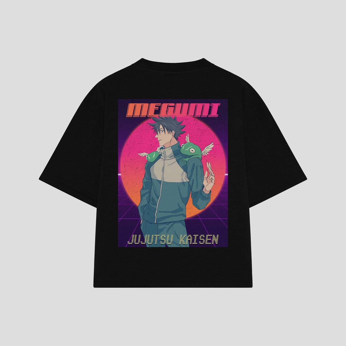 Playera streetwear premium de anime y gaming ExtraLife MX, corte oversized drop shoulder ligero y fresco en color Deep Black y Off-White, moda urbana mexicana de culto.