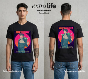 El Arte de las Maldiciones | Bestias del Oscuro #02381 - Playera Standard Fit | Deep Black - Foto en modelo