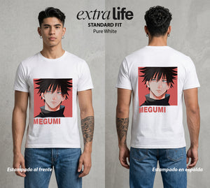 El Arte de las Maldiciones | Sombras y Bestias #02386 - Playera Standard Fit | Pure White - Foto en modelo