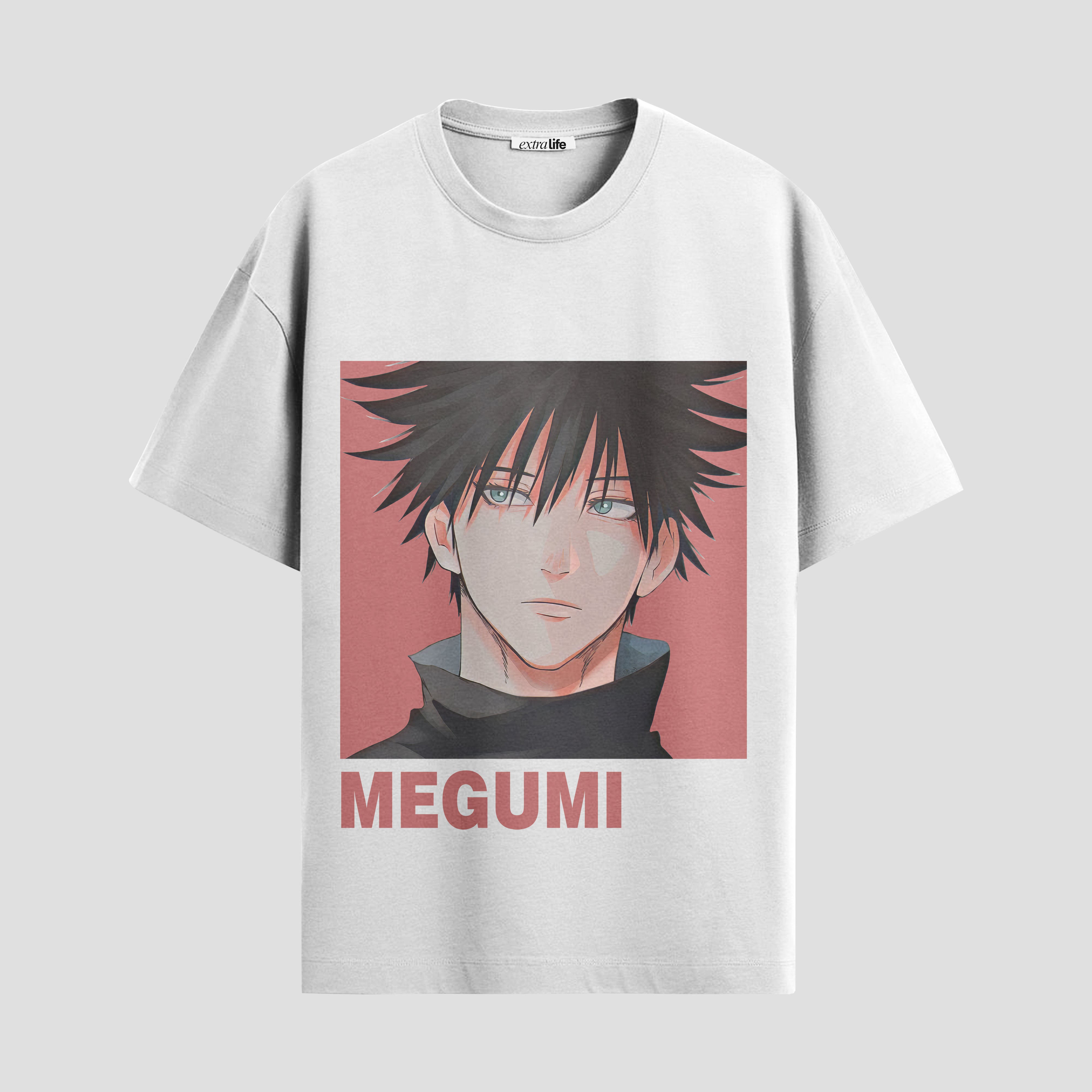 Playera urbana de anime y gaming ExtraLife MX, corte Standard Fit unisex ligero y transpirable en color Deep Black y Pure White, ropa de uso diario para gym y casual.