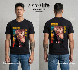 El Arte de las Maldiciones | El Brujo de las Bestias #02388 - Playera Standard Fit | Deep Black - Foto en modelo