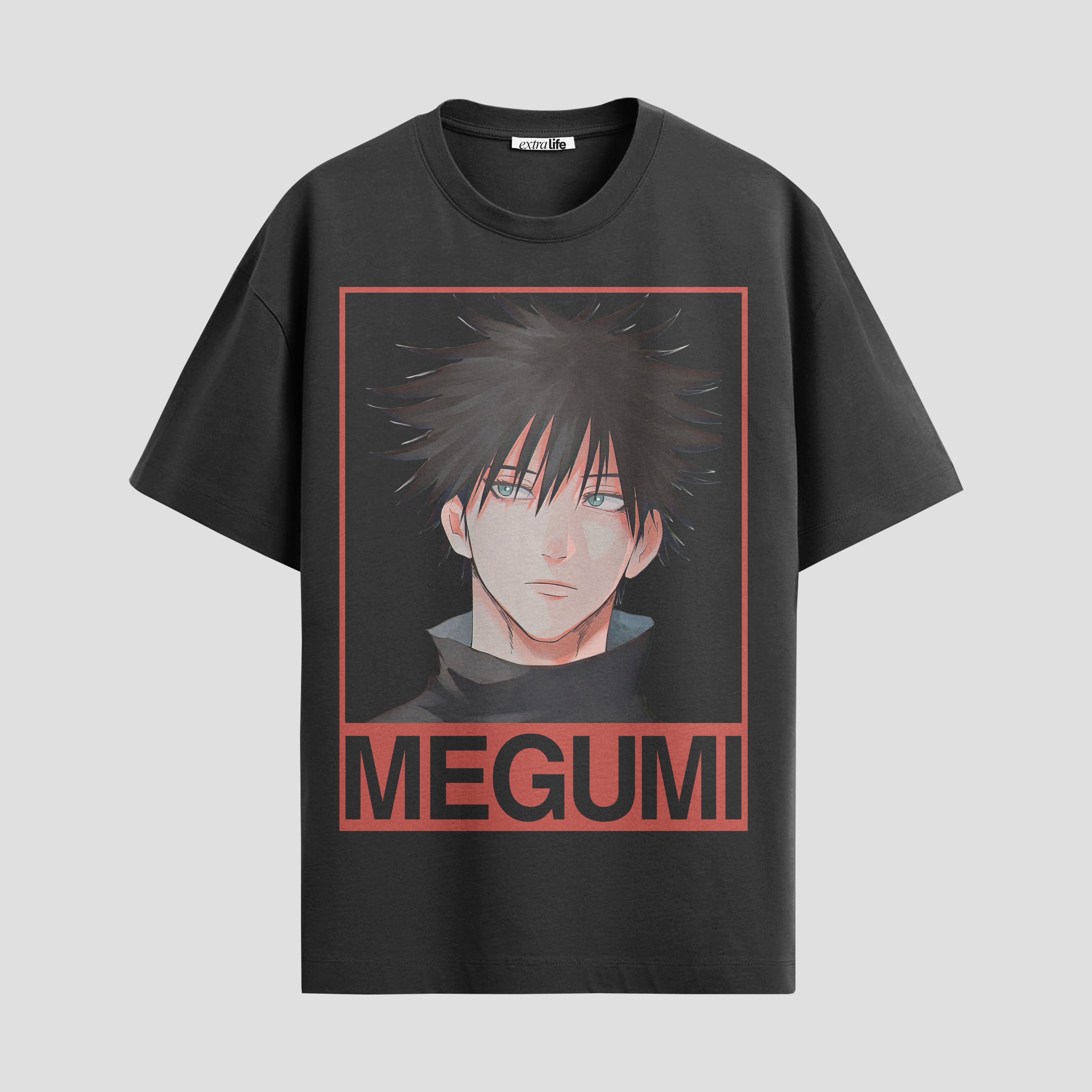Playera urbana de anime y gaming ExtraLife MX, corte Standard Fit unisex ligero y transpirable en color Deep Black y Pure White, ropa de uso diario para gym y casual.