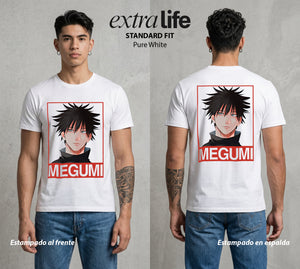El Arte de las Maldiciones | El Fushiguro del Clan #02392 - Playera Standard Fit | Pure White - Foto en modelo
