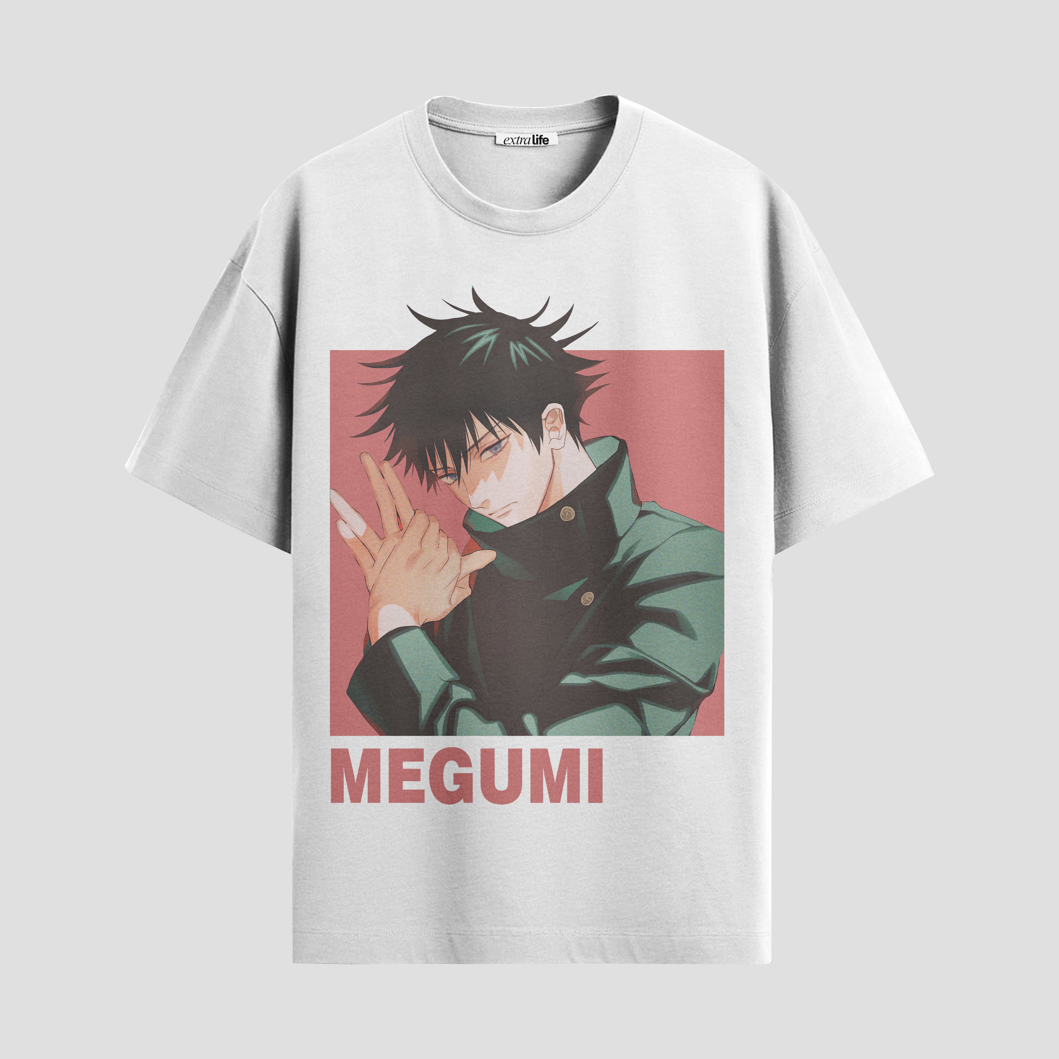 Playera urbana de anime y gaming ExtraLife MX, corte Standard Fit unisex ligero y transpirable en color Deep Black y Pure White, ropa de uso diario para gym y casual.