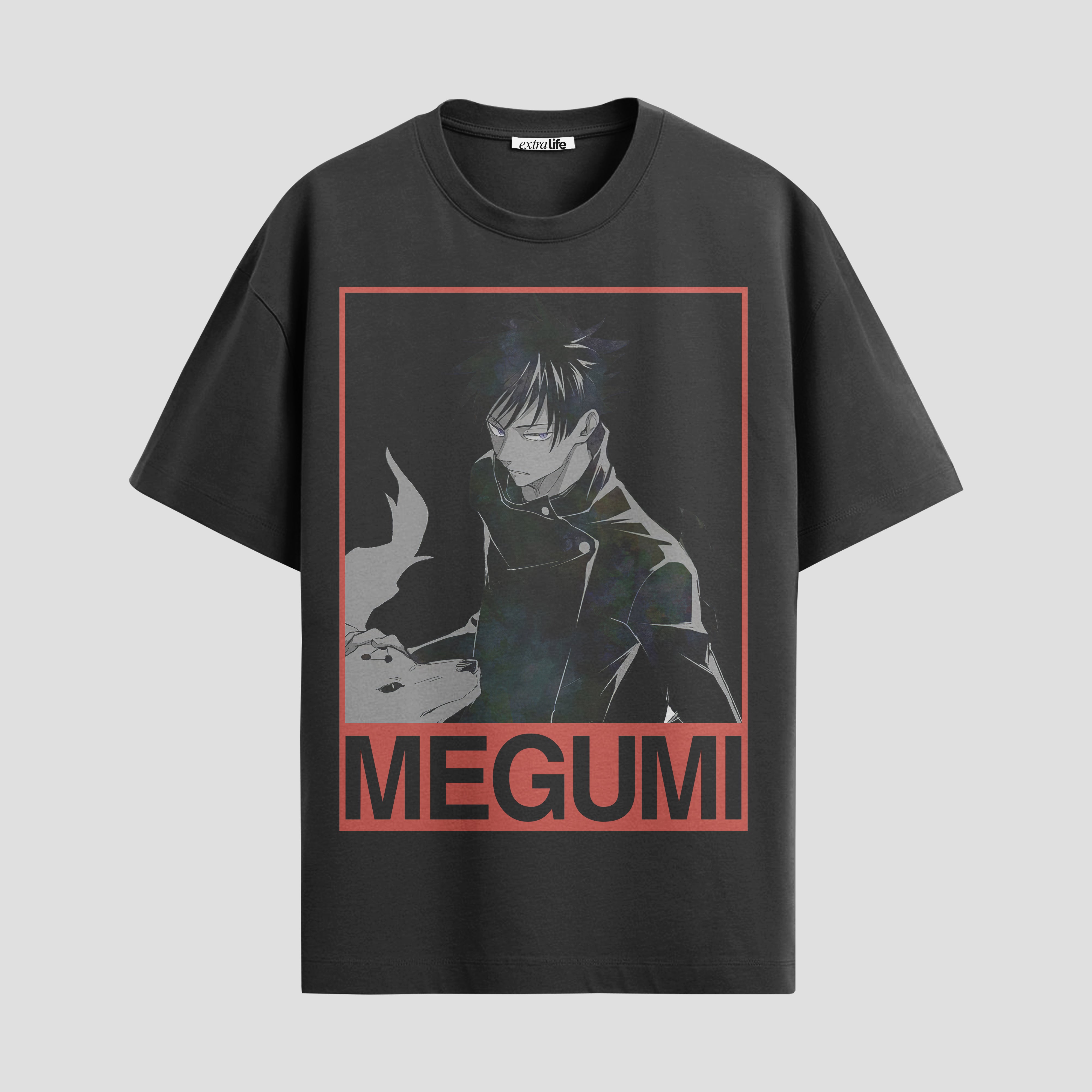 Playera urbana de anime y gaming ExtraLife MX, corte Standard Fit unisex ligero y transpirable en color Deep Black y Pure White, ropa de uso diario para gym y casual.