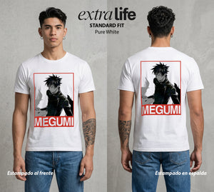 El Arte de las Maldiciones | El Fushiguro del Clan #02400 - Playera Standard Fit | Pure White - Foto en modelo