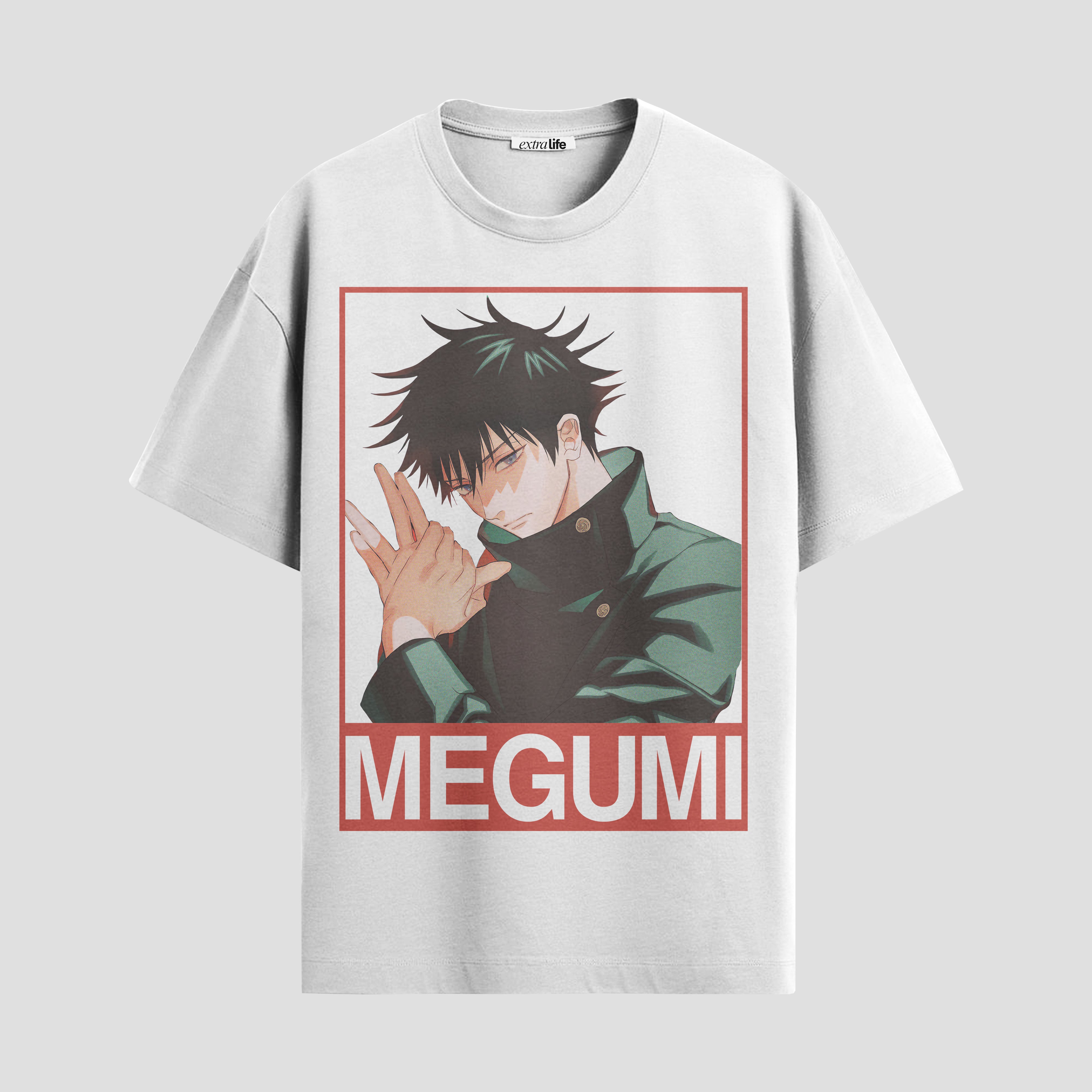 Playera urbana de anime y gaming ExtraLife MX, corte Standard Fit unisex ligero y transpirable en color Deep Black y Pure White, ropa de uso diario para gym y casual.
