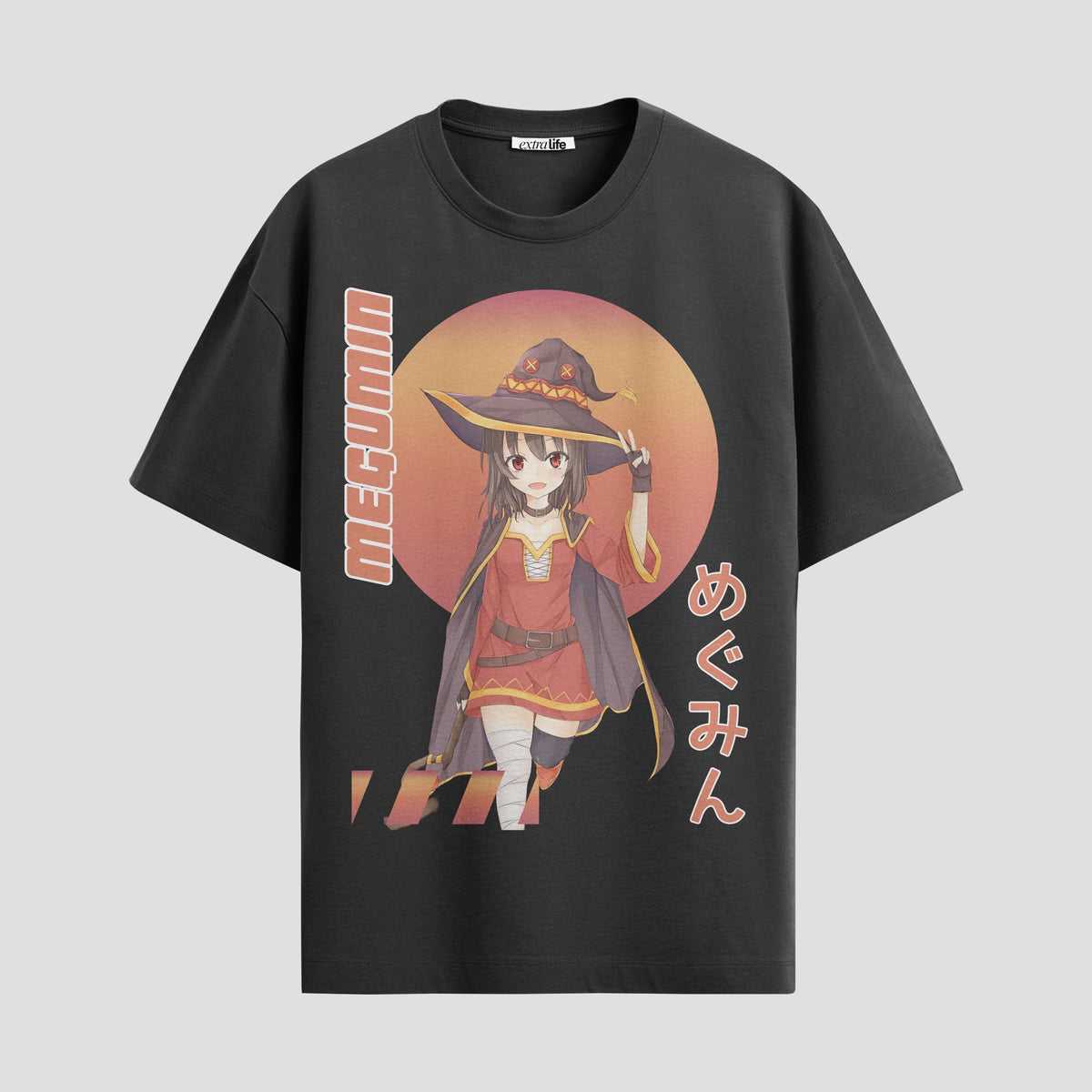 Playera urbana de anime y gaming ExtraLife MX, corte Classic Premium unisex ligero y transpirable en color Deep Black y Pure White, ropa de uso diario para gym y casual.