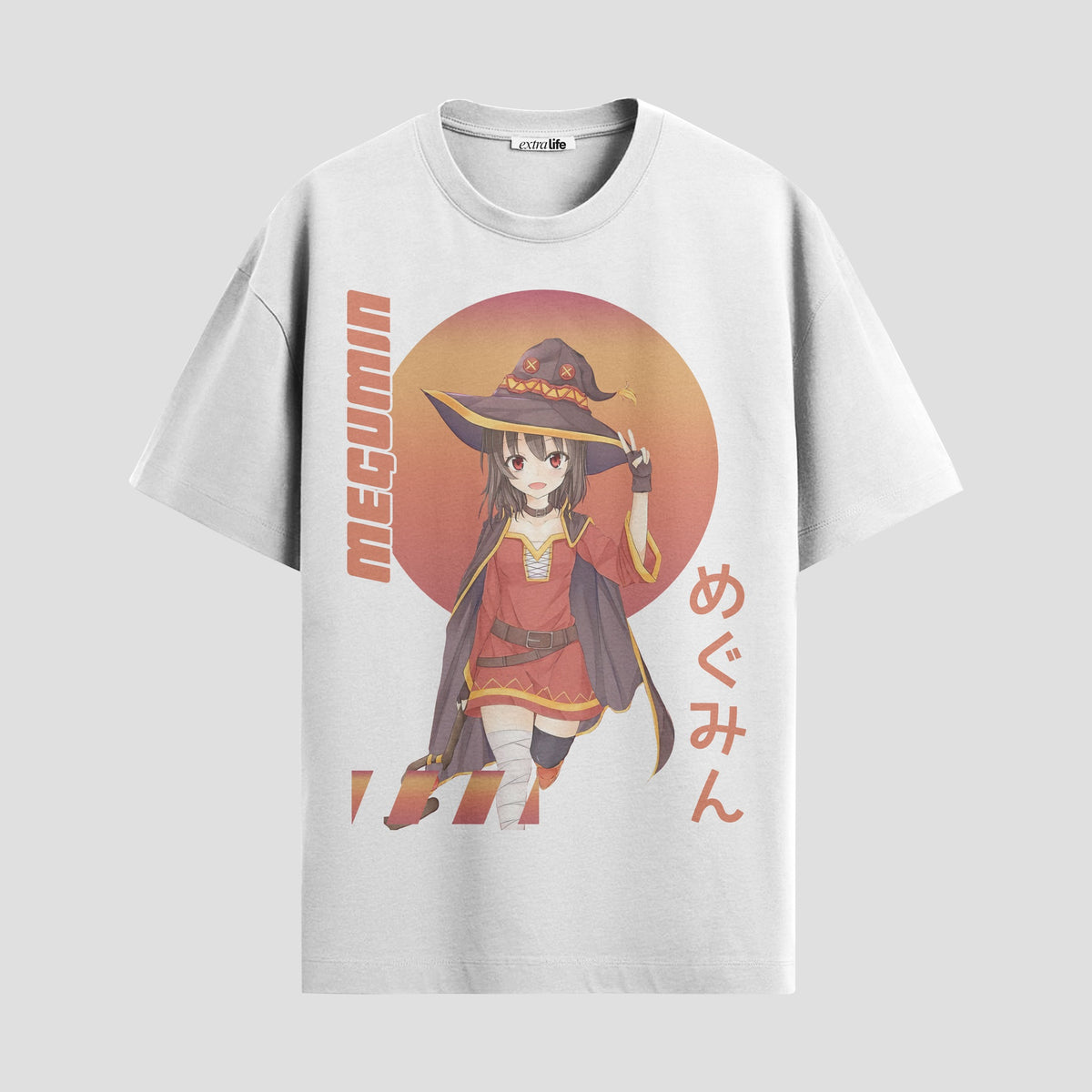 Playera urbana de anime y gaming ExtraLife MX, corte Classic Premium unisex ligero y transpirable en color Deep Black y Pure White, ropa de uso diario para gym y casual.