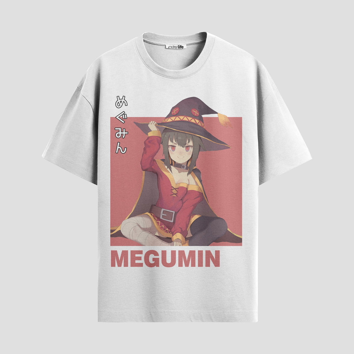 Playera urbana de anime y gaming ExtraLife MX, corte Classic Premium unisex ligero y transpirable en color Deep Black y Pure White, ropa de uso diario para gym y casual.