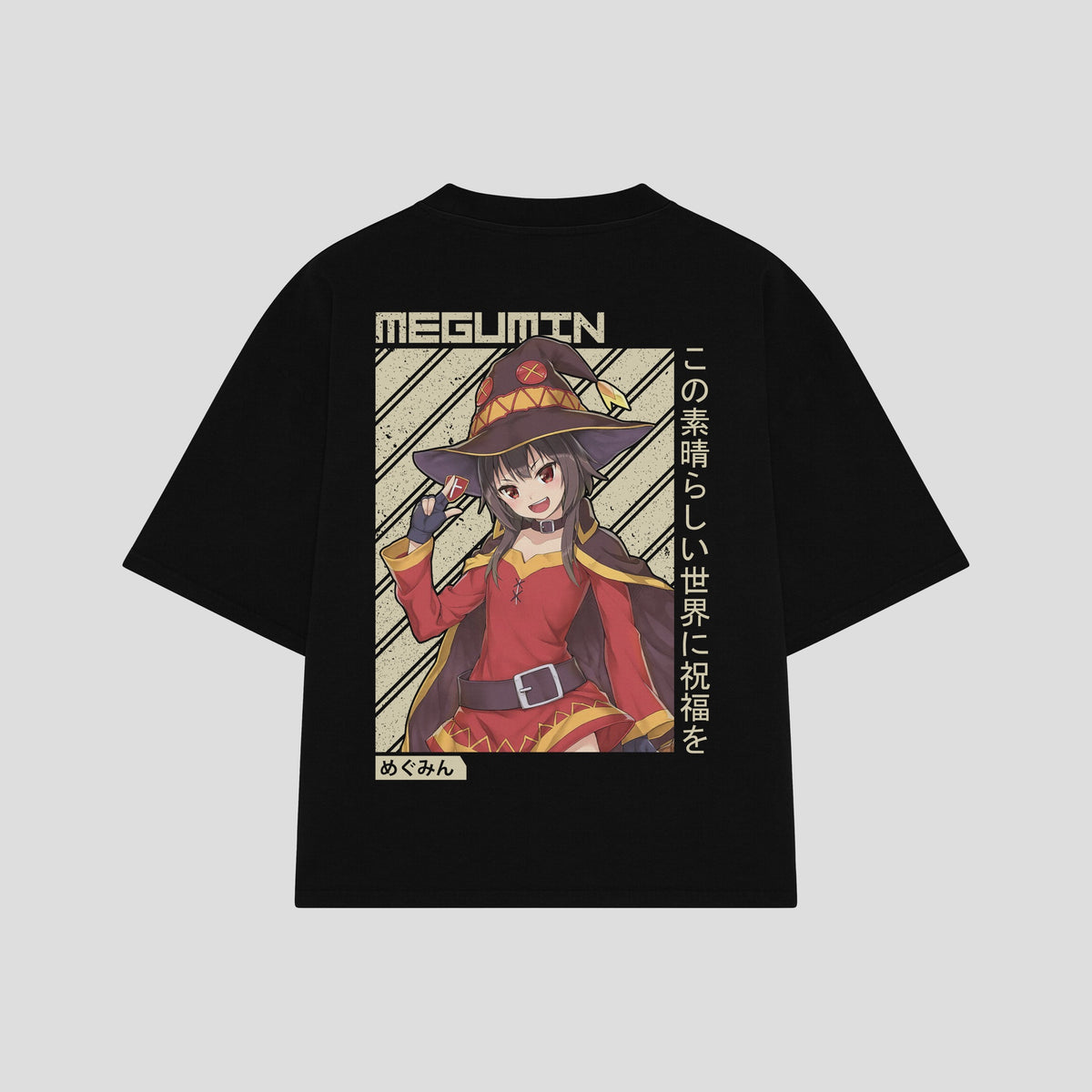 Playera streetwear premium de anime y gaming ExtraLife MX, corte oversized drop shoulder ligero y fresco en color Deep Black y Off-White, moda urbana mexicana de culto.