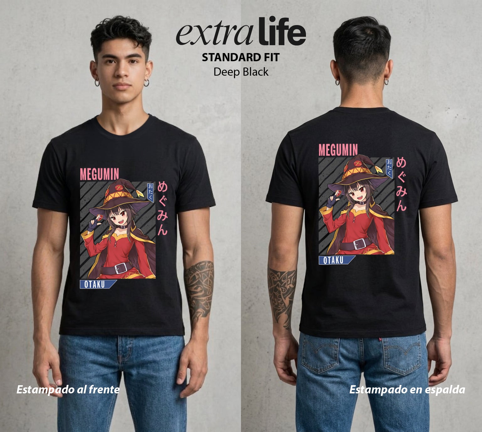 La Otra Vida del Heroe | La Maga del Boom #02434 - Playera Standard Fit | Deep Black - Foto en modelo