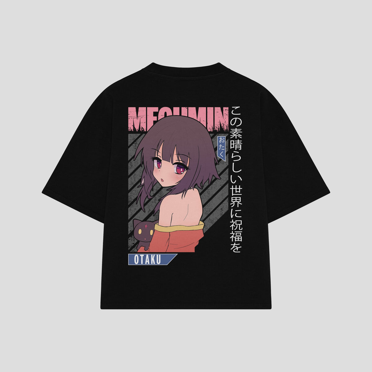 Playera streetwear premium de anime y gaming ExtraLife MX, corte oversized drop shoulder ligero y fresco en color Deep Black y Off-White, moda urbana mexicana de culto.