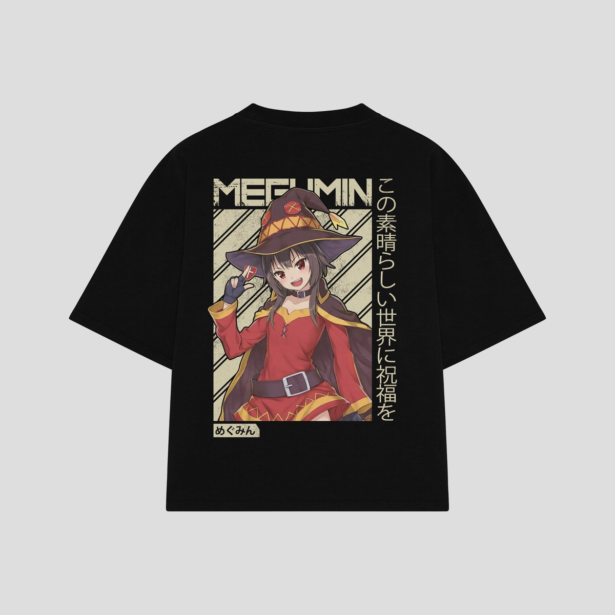 Playera streetwear premium de anime y gaming ExtraLife MX, corte oversized drop shoulder ligero y fresco en color Deep Black y Off-White, moda urbana mexicana de culto.