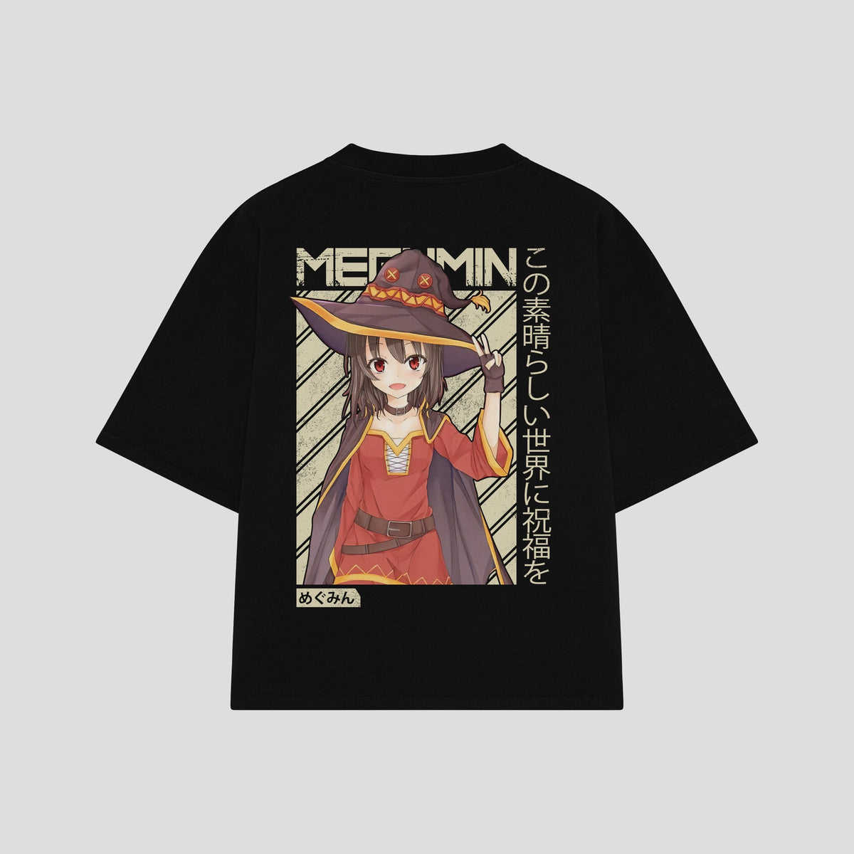 Playera streetwear premium de anime y gaming ExtraLife MX, corte oversized drop shoulder ligero y fresco en color Deep Black y Off-White, moda urbana mexicana de culto.