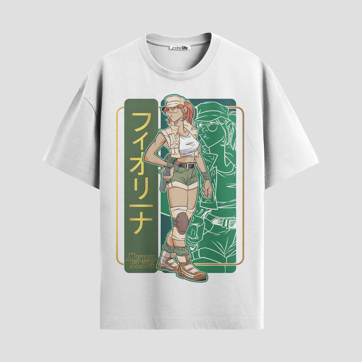 Playera urbana de anime y gaming ExtraLife MX, corte Classic Premium unisex ligero y transpirable en color Deep Black y Pure White, ropa de uso diario para gym y casual.
