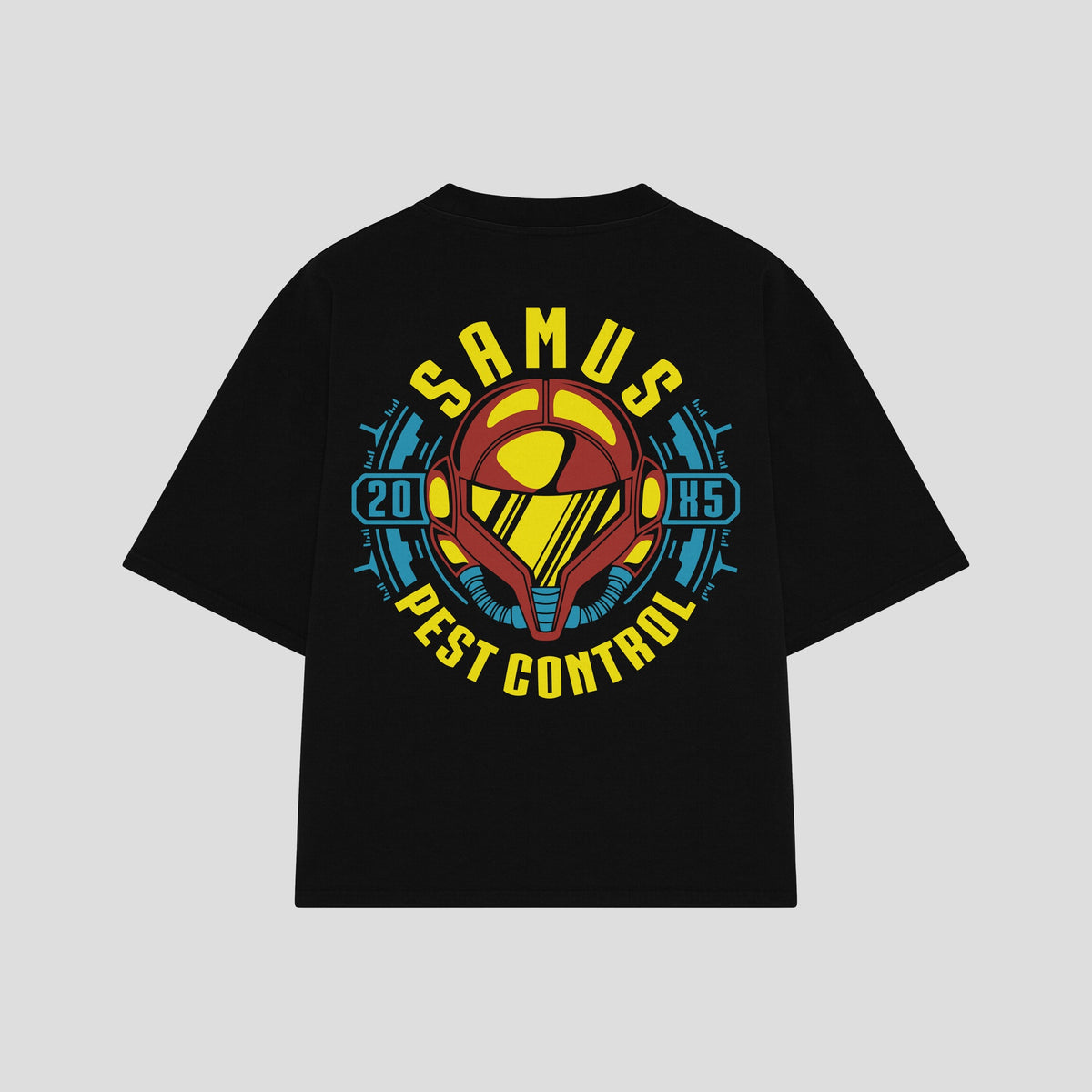 Playera streetwear premium de anime y gaming ExtraLife MX, corte oversized drop shoulder ligero y fresco en color Deep Black y Off-White, moda urbana mexicana de culto.