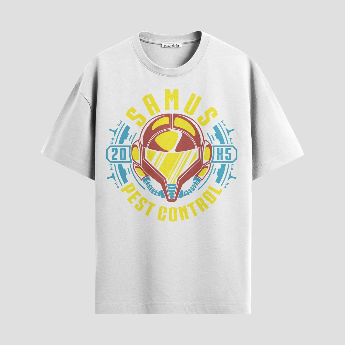 Playera urbana de anime y gaming ExtraLife MX, corte Classic Premium unisex ligero y transpirable en color Deep Black y Pure White, ropa de uso diario para gym y casual.