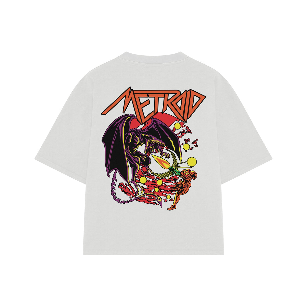 Playera streetwear premium de anime y gaming ExtraLife MX, corte oversized drop shoulder ligero y fresco en color Deep Black y Off-White, moda urbana mexicana de culto.