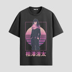 Playera urbana de anime y gaming ExtraLife MX, corte Standard Fit unisex ligero y transpirable en color Deep Black y Pure White, ropa de uso diario para gym y casual.