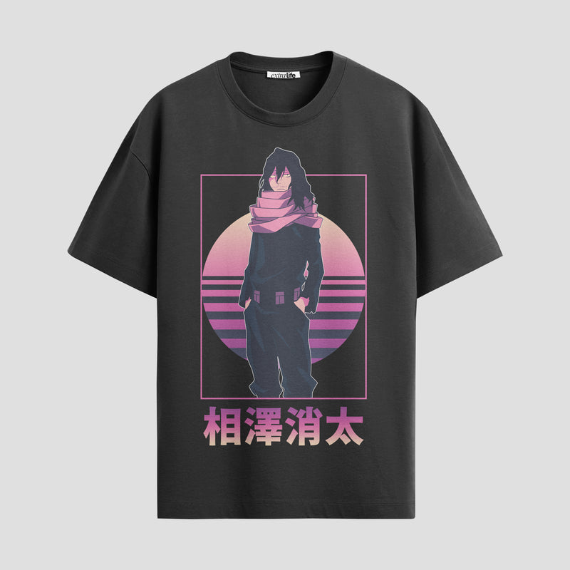 Playera urbana de anime y gaming ExtraLife MX, corte Standard Fit unisex ligero y transpirable en color Deep Black y Pure White, ropa de uso diario para gym y casual.