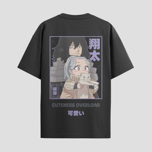 Playera urbana de anime y gaming ExtraLife MX, corte Standard Fit unisex ligero y transpirable en color Deep Black y Pure White, ropa de uso diario para gym y casual.