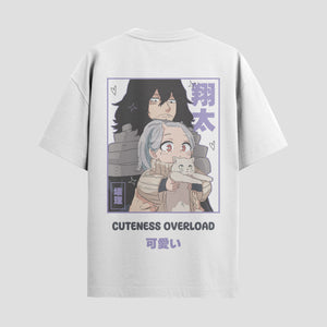 Playera urbana de anime y gaming ExtraLife MX, corte Standard Fit unisex ligero y transpirable en color Deep Black y Pure White, ropa de uso diario para gym y casual.