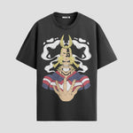 Playera urbana de anime y gaming ExtraLife MX, corte Standard Fit unisex ligero y transpirable en color Deep Black y Pure White, ropa de uso diario para gym y casual.