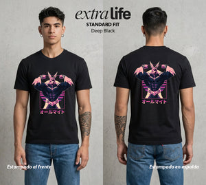 La Academia de Heroes | El Simbolo de la Paz al Atardecer #02462 - Playera Standard Fit | Deep Black - Foto en modelo