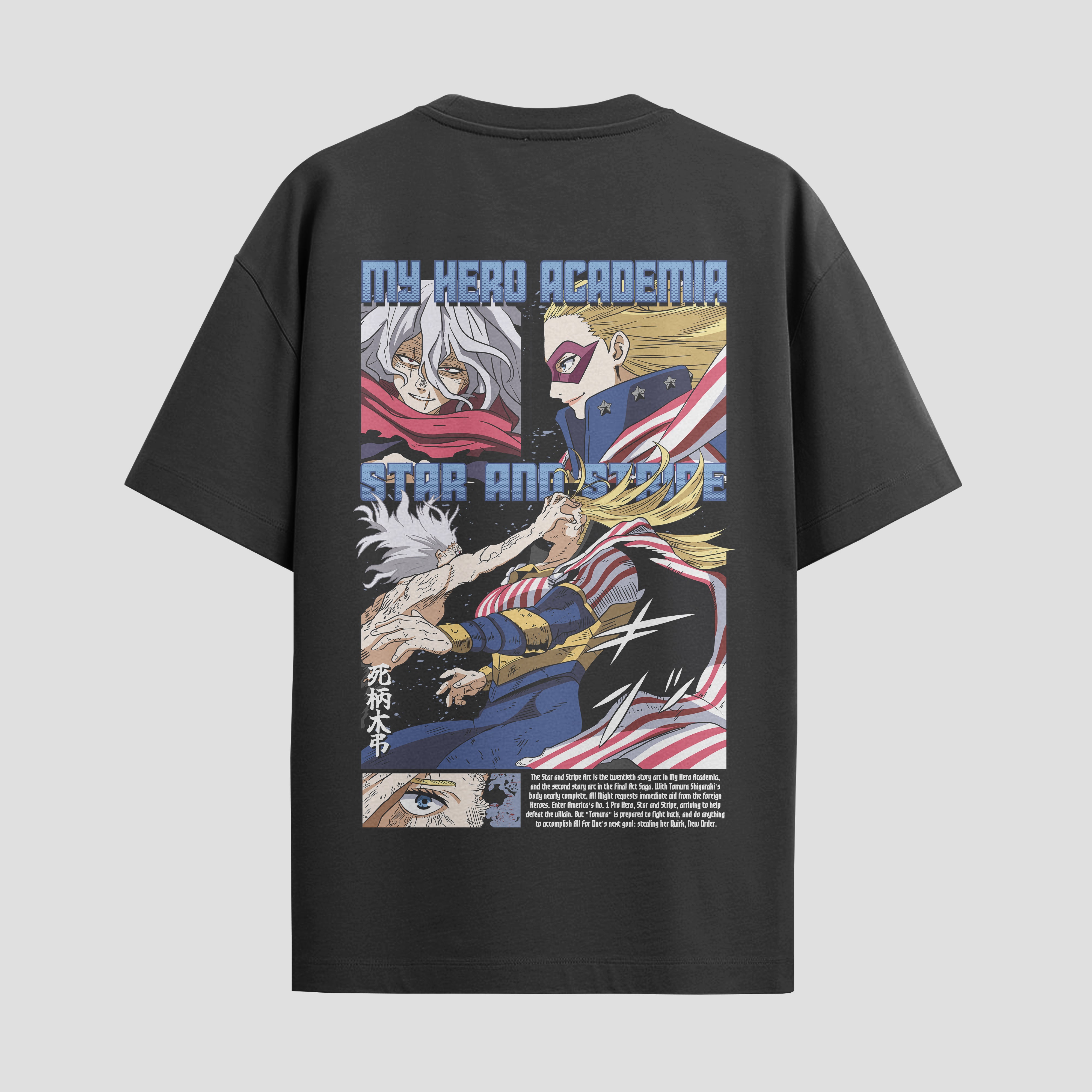 Playera urbana de anime y gaming ExtraLife MX, corte Standard Fit unisex ligero y transpirable en color Deep Black y Pure White, ropa de uso diario para gym y casual.