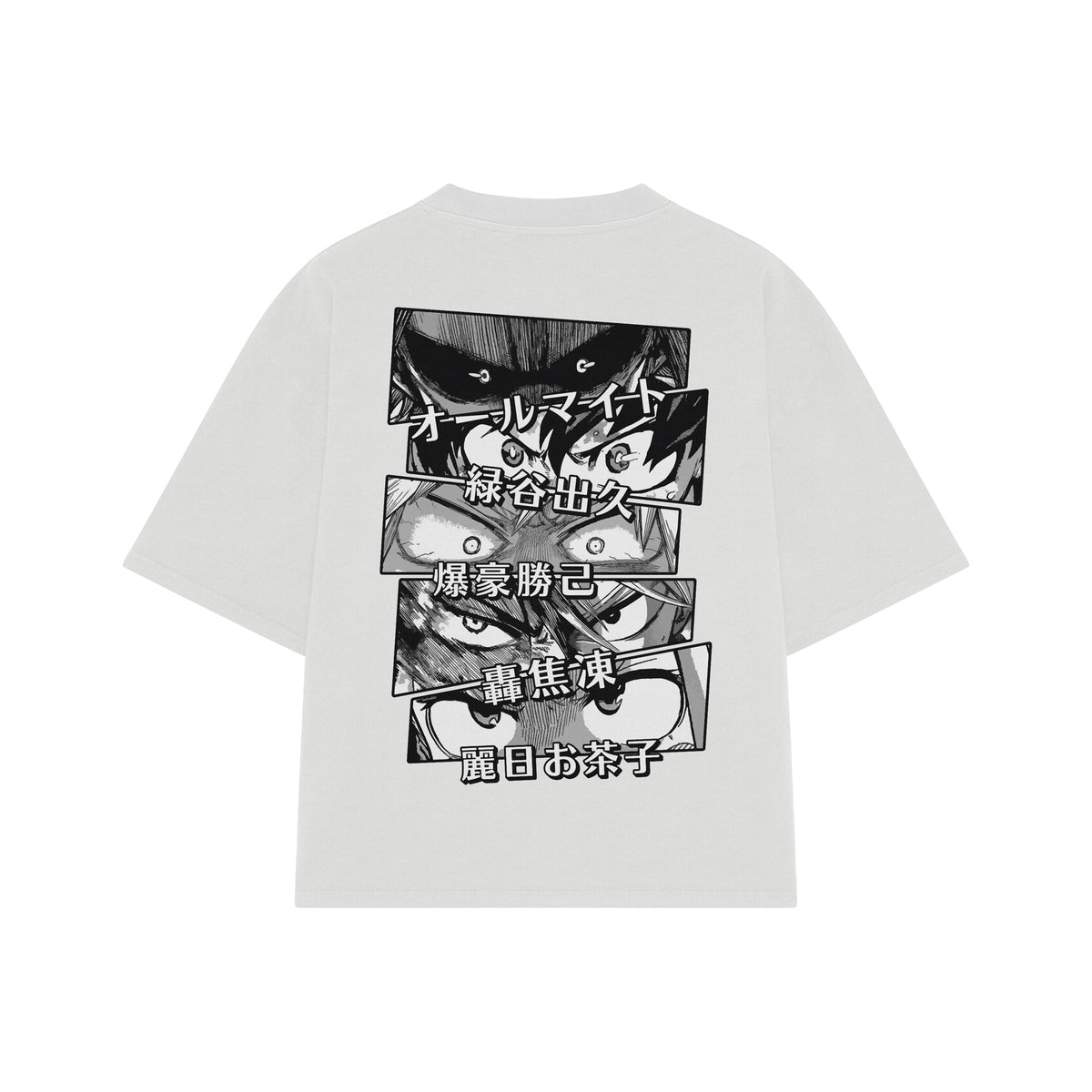 Playera streetwear premium de anime y gaming ExtraLife MX, corte oversized drop shoulder ligero y fresco en color Deep Black y Off-White, moda urbana mexicana de culto.