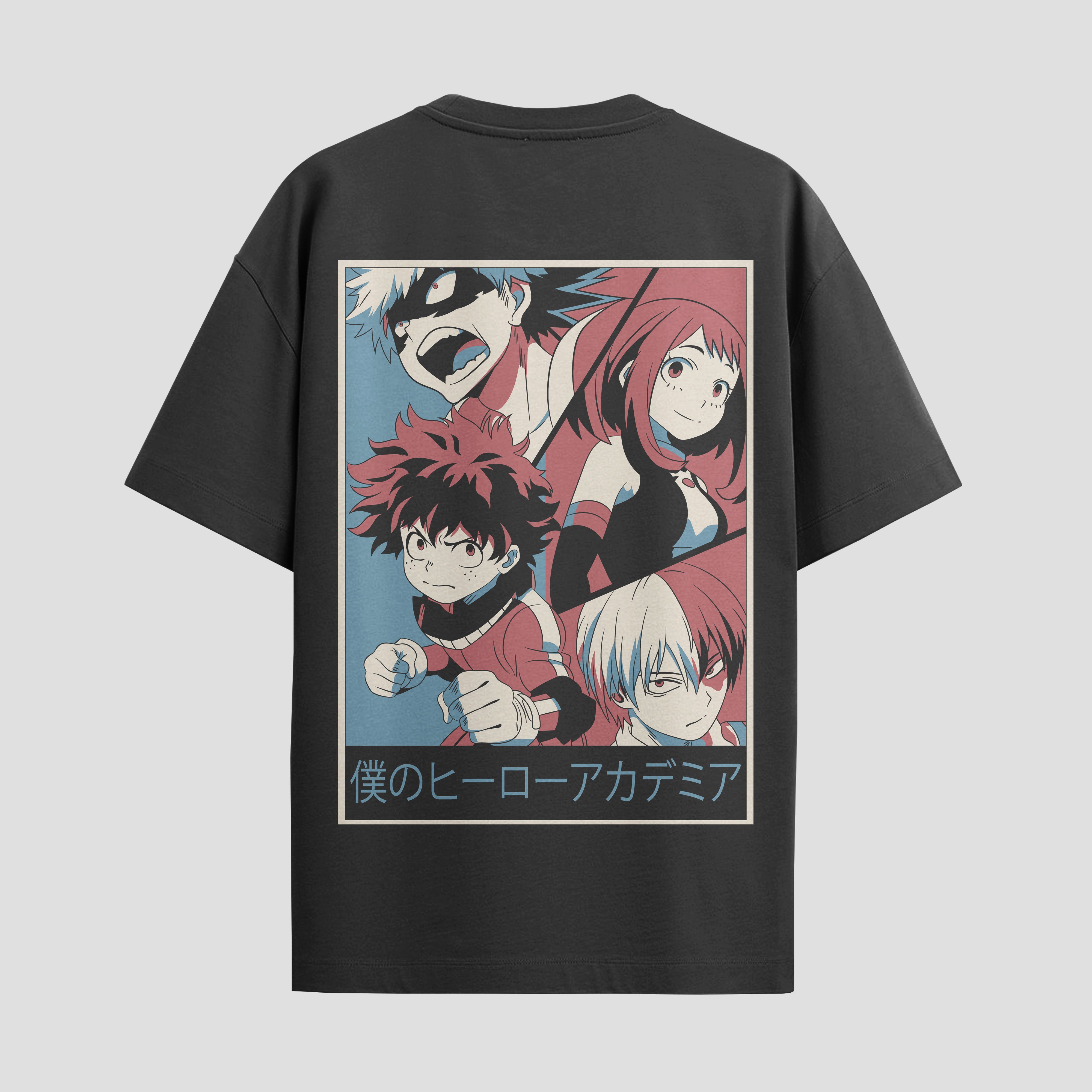 Playera urbana de anime y gaming ExtraLife MX, corte Standard Fit unisex ligero y transpirable en color Deep Black y Pure White, ropa de uso diario para gym y casual.