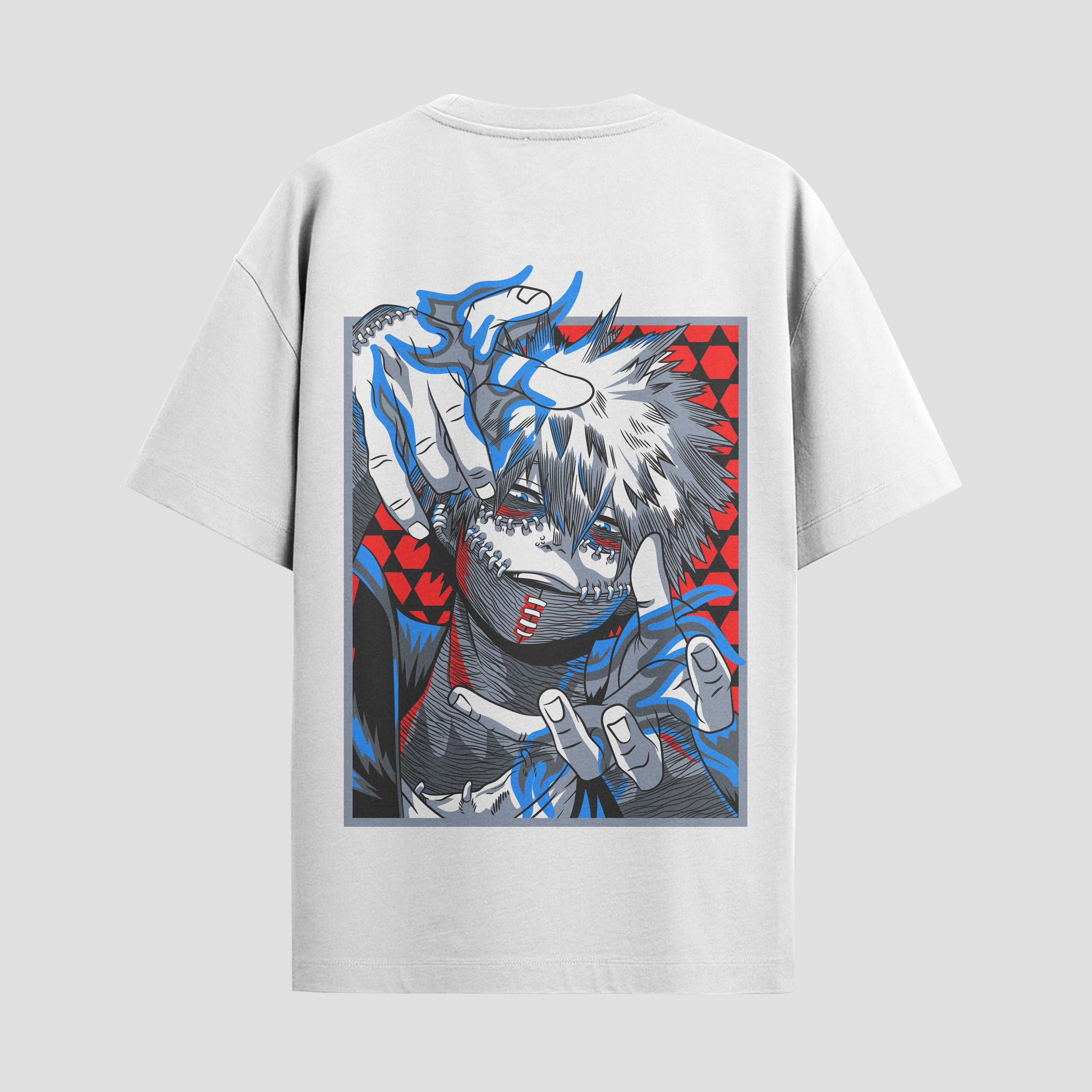 Playera urbana de anime y gaming ExtraLife MX, corte Standard Fit unisex ligero y transpirable en color Deep Black y Pure White, ropa de uso diario para gym y casual.