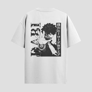 Playera urbana de anime y gaming ExtraLife MX, corte Standard Fit unisex ligero y transpirable en color Deep Black y Pure White, ropa de uso diario para gym y casual.