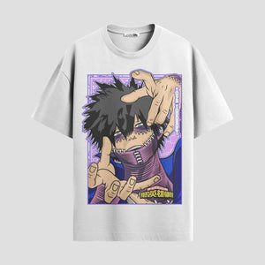 Playera urbana de anime y gaming ExtraLife MX, corte Standard Fit unisex ligero y transpirable en color Deep Black y Pure White, ropa de uso diario para gym y casual.