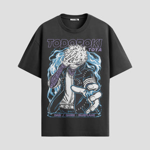 Playera urbana de anime y gaming ExtraLife MX, corte Standard Fit unisex ligero y transpirable en color Deep Black y Pure White, ropa de uso diario para gym y casual.