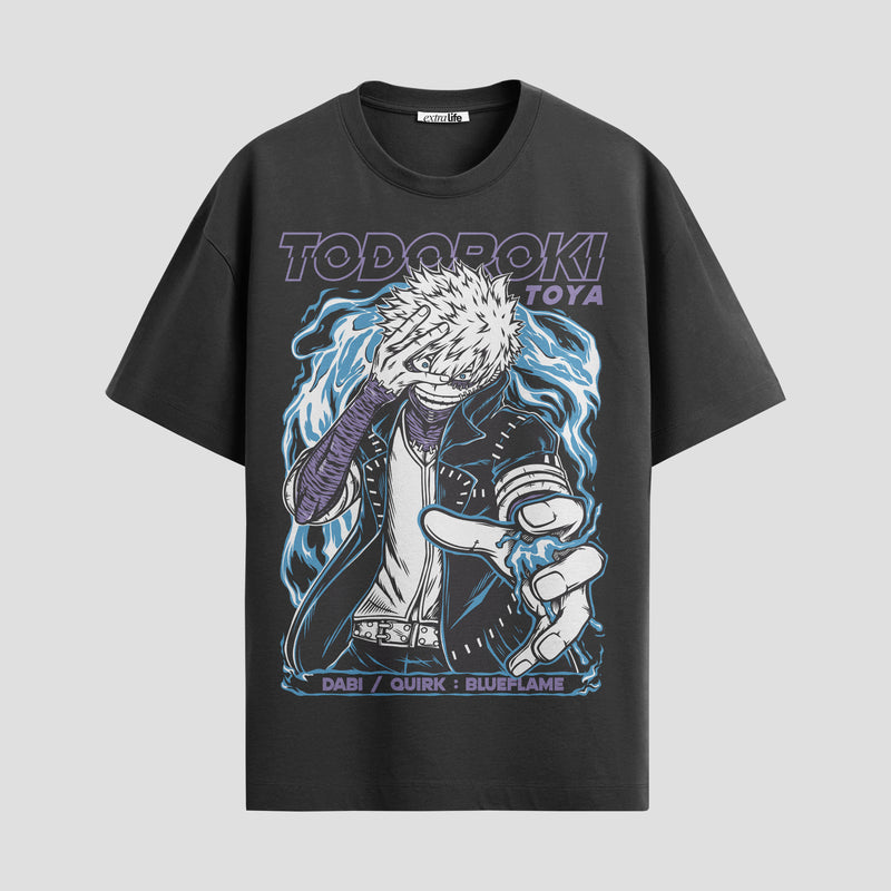 Playera urbana de anime y gaming ExtraLife MX, corte Standard Fit unisex ligero y transpirable en color Deep Black y Pure White, ropa de uso diario para gym y casual.