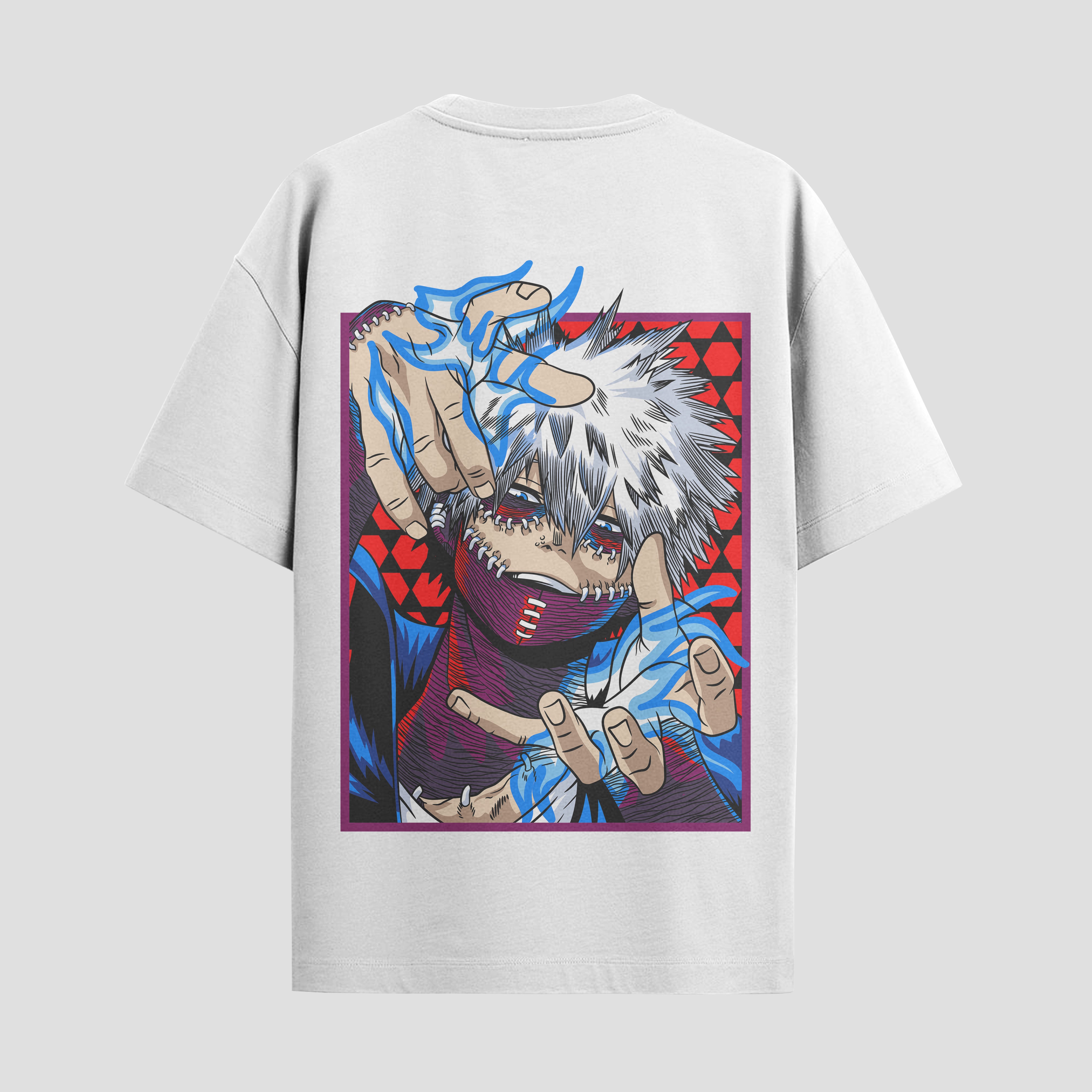 Playera urbana de anime y gaming ExtraLife MX, corte Standard Fit unisex ligero y transpirable en color Deep Black y Pure White, ropa de uso diario para gym y casual.