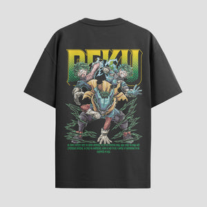 Playera urbana de anime y gaming ExtraLife MX, corte Standard Fit unisex ligero y transpirable en color Deep Black y Pure White, ropa de uso diario para gym y casual.