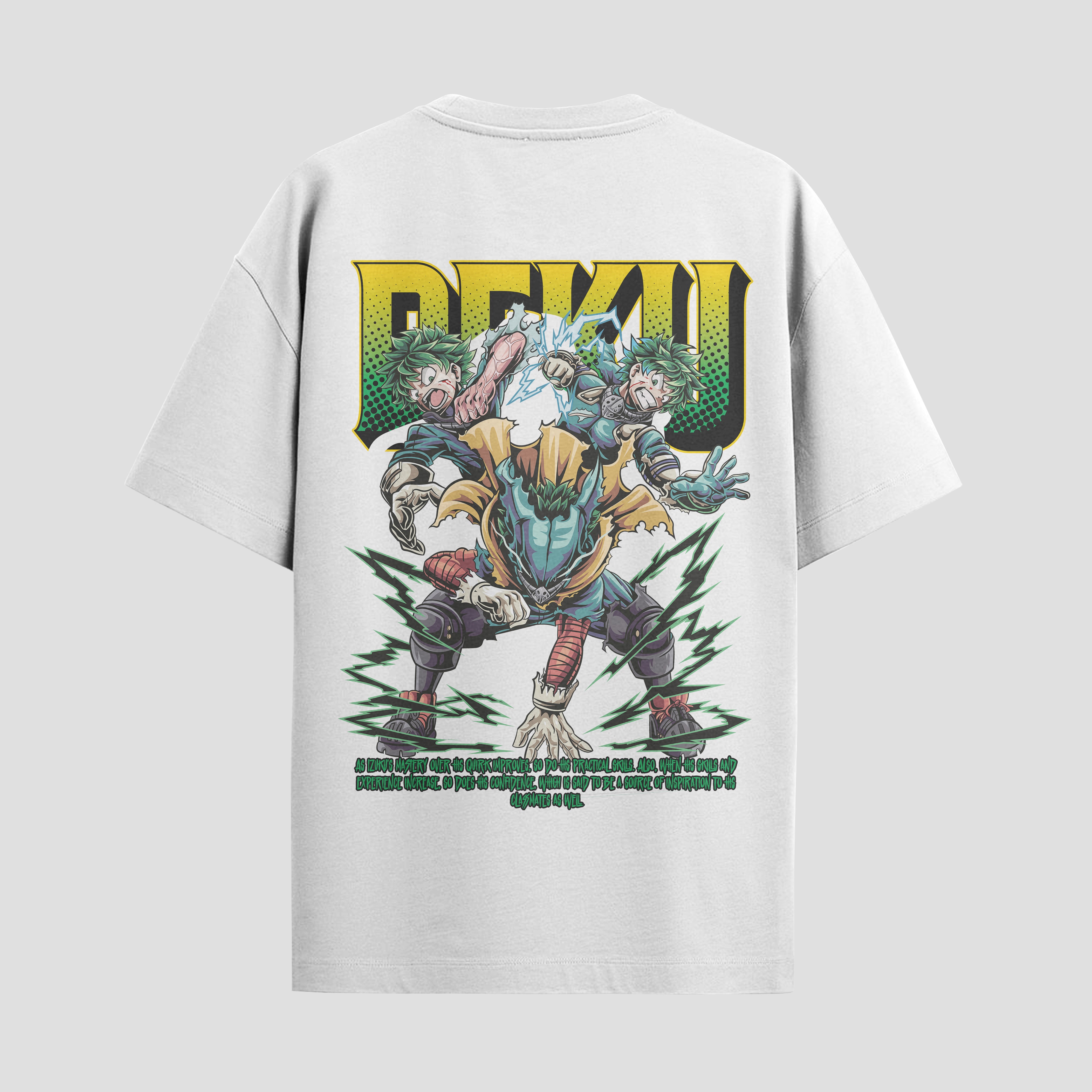 Playera urbana de anime y gaming ExtraLife MX, corte Standard Fit unisex ligero y transpirable en color Deep Black y Pure White, ropa de uso diario para gym y casual.
