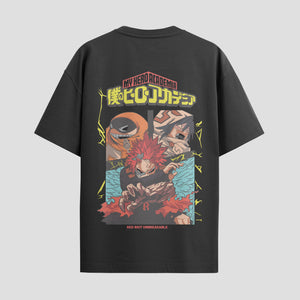 Playera urbana de anime y gaming ExtraLife MX, corte Standard Fit unisex ligero y transpirable en color Deep Black y Pure White, ropa de uso diario para gym y casual.