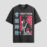 Playera urbana de anime y gaming ExtraLife MX, corte Standard Fit unisex ligero y transpirable en color Deep Black y Pure White, ropa de uso diario para gym y casual.