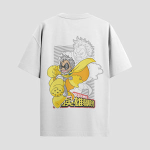 Playera urbana de anime y gaming ExtraLife MX, corte Standard Fit unisex ligero y transpirable en color Deep Black y Pure White, ropa de uso diario para gym y casual.