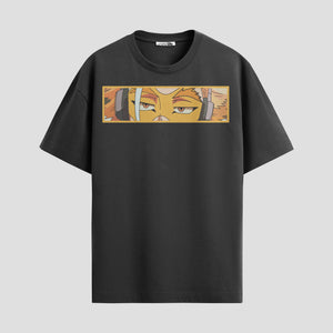 Playera urbana de anime y gaming ExtraLife MX, corte Standard Fit unisex ligero y transpirable en color Deep Black y Pure White, ropa de uso diario para gym y casual.